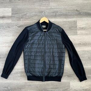 Barbour Carn Full Zip baffle sweater jacket - Medium